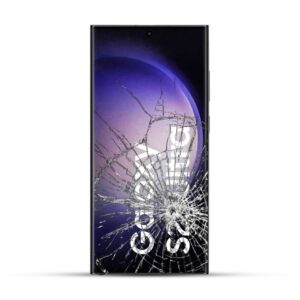Samsung Galaxy S23 Ultra mit gesprungenem Display