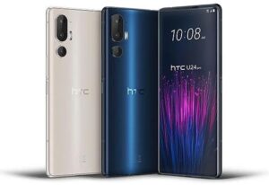 HTC U24 Pro mit gebrochenem Display vor der Reparatur